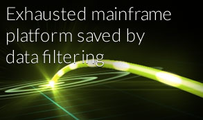 Exhausted mainframe platform saved by data filtering